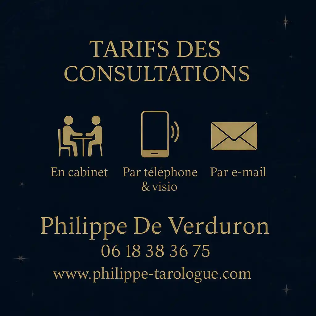 Tarifs des consultations de voyance de Philippe De Verduron, voyant médium à Strasbourg